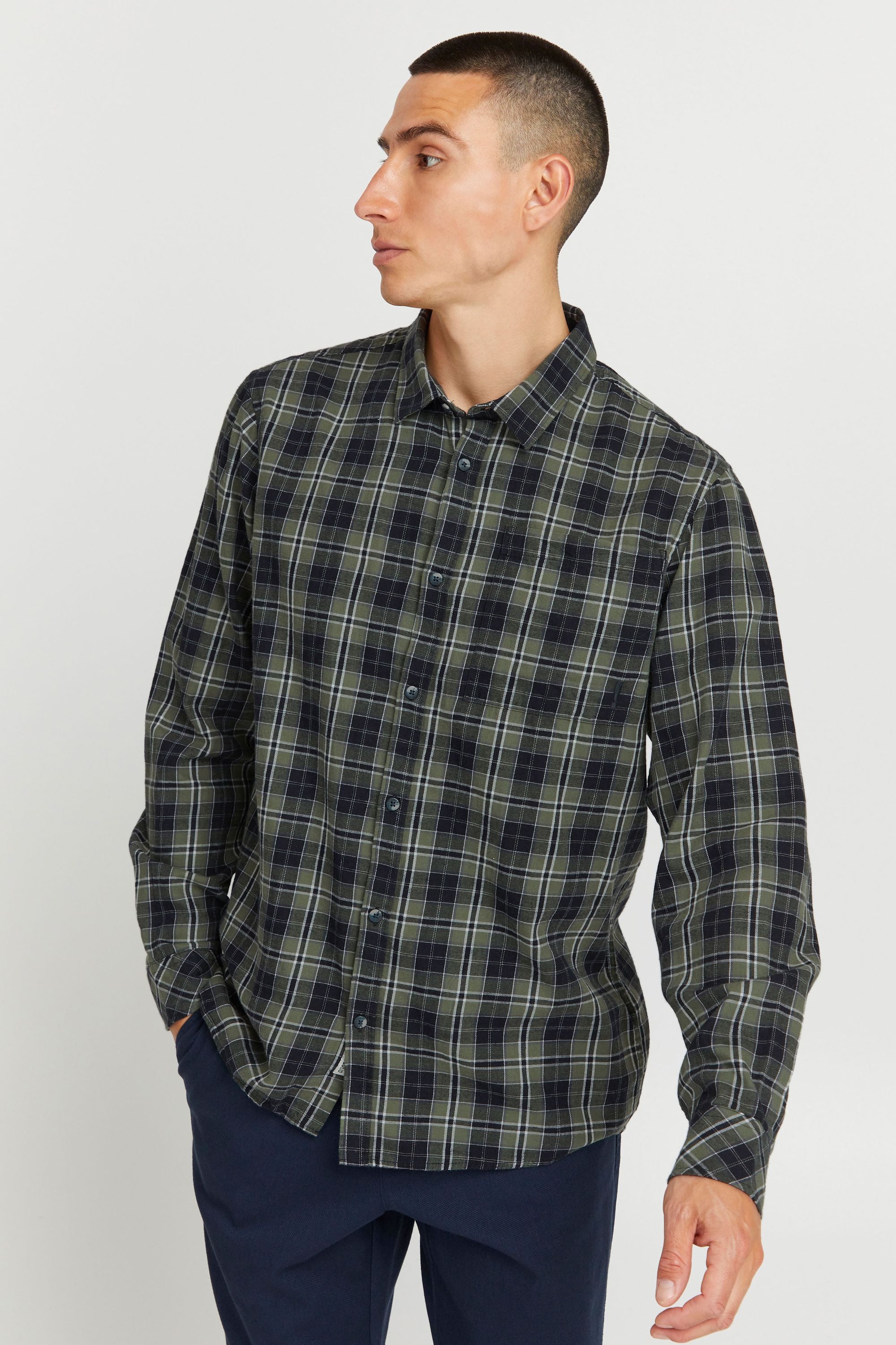 !Solid Langarmhemd SDCourt Modisches Hemd