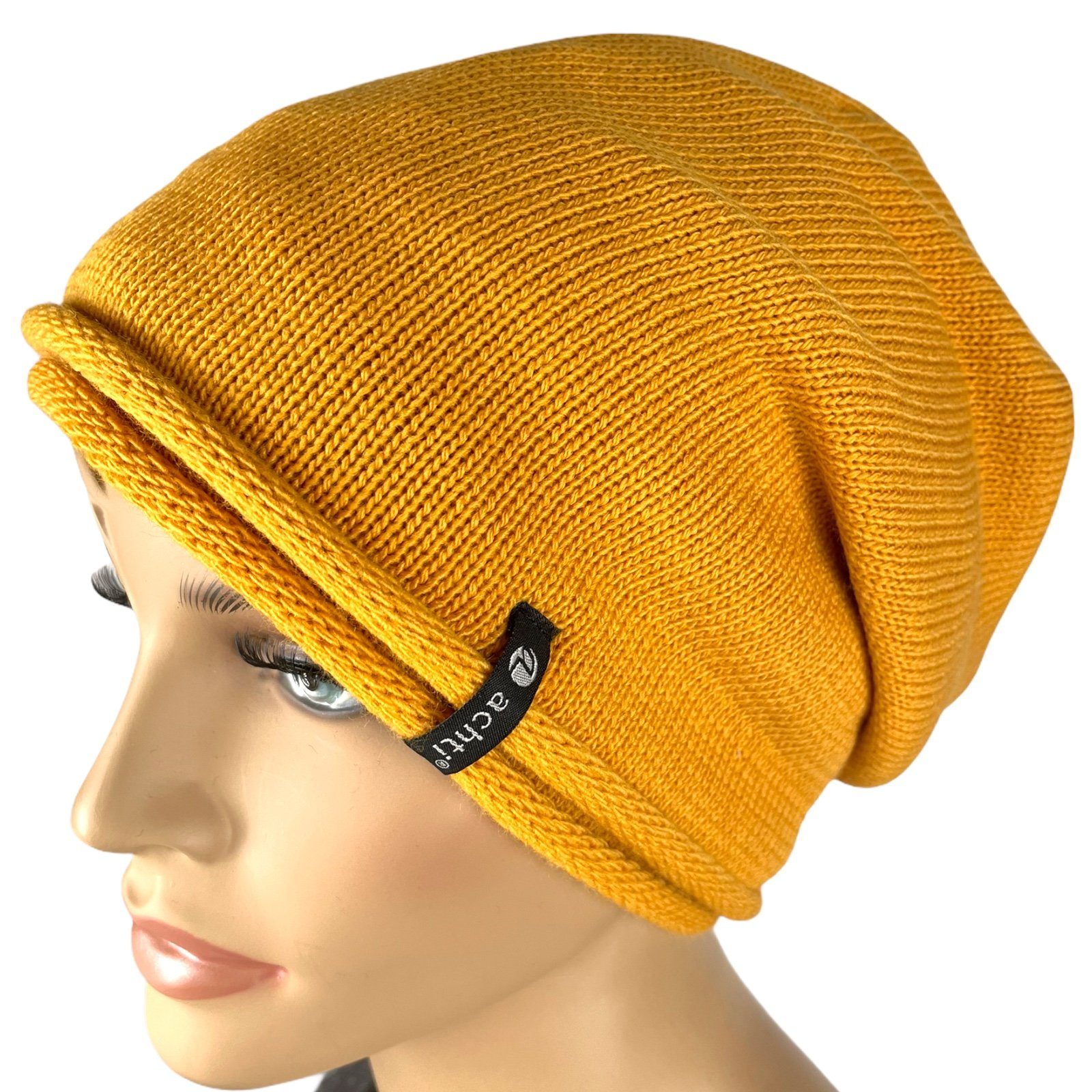 Taschen4life Beanie Damen Mütze AZ1378PC Longbeanie, Rund-strick ohne Bomme günstig online kaufen