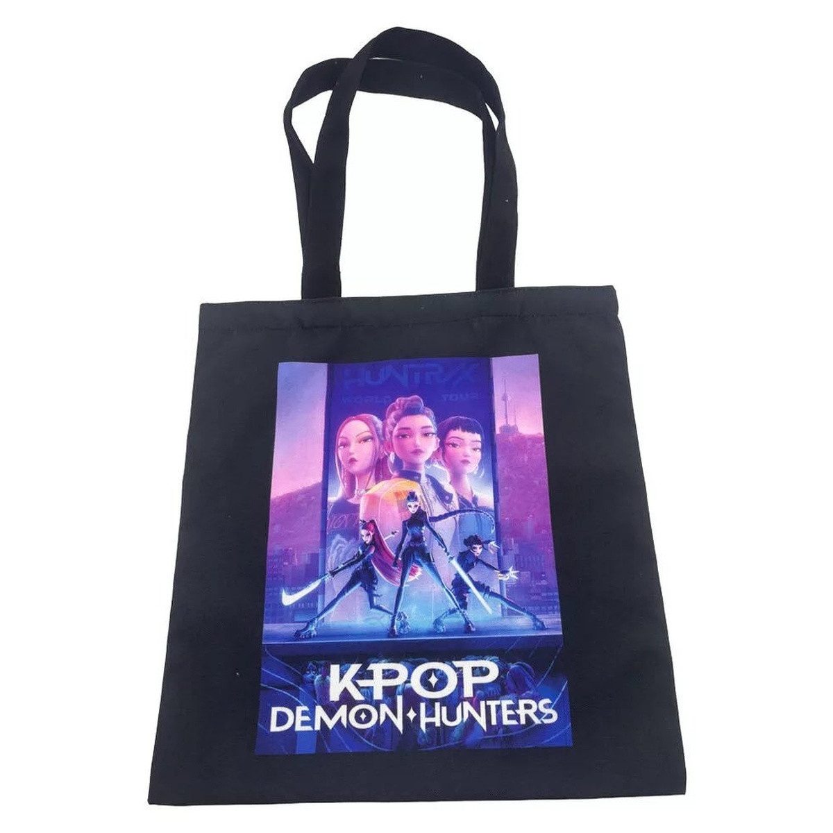KPop Demon Hunters Einkaufsshopper K-pop Demon Hunters Neon Warriors Einkaufstasche 41 cm