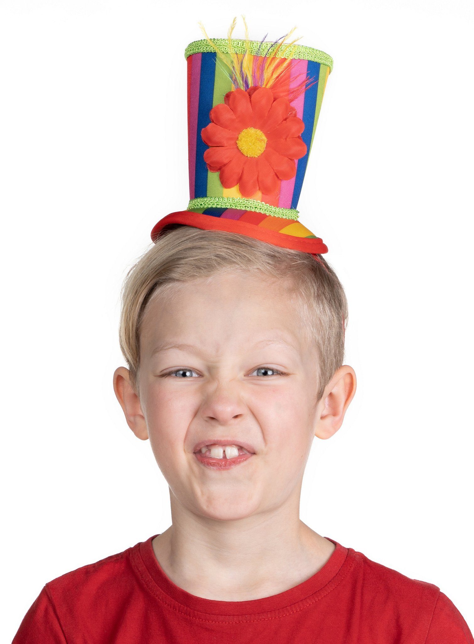 Boland Kostüm Clownshut Haarreif Fasching Karnevalskostüm Damen, Haarreif für Fasching, Karneval oder Zirkus