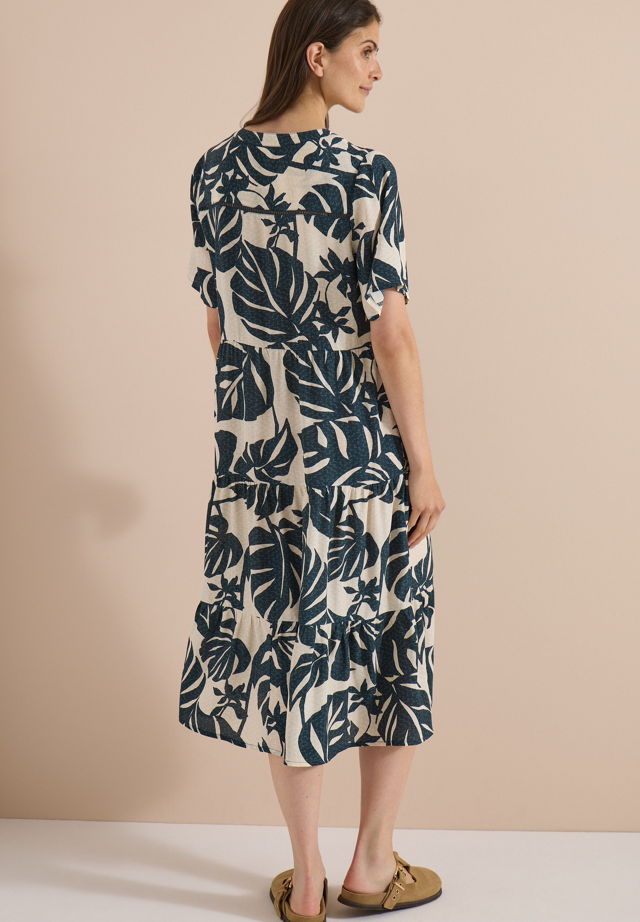 CECIL Druckkleid Rock Teil stufig geschnitten