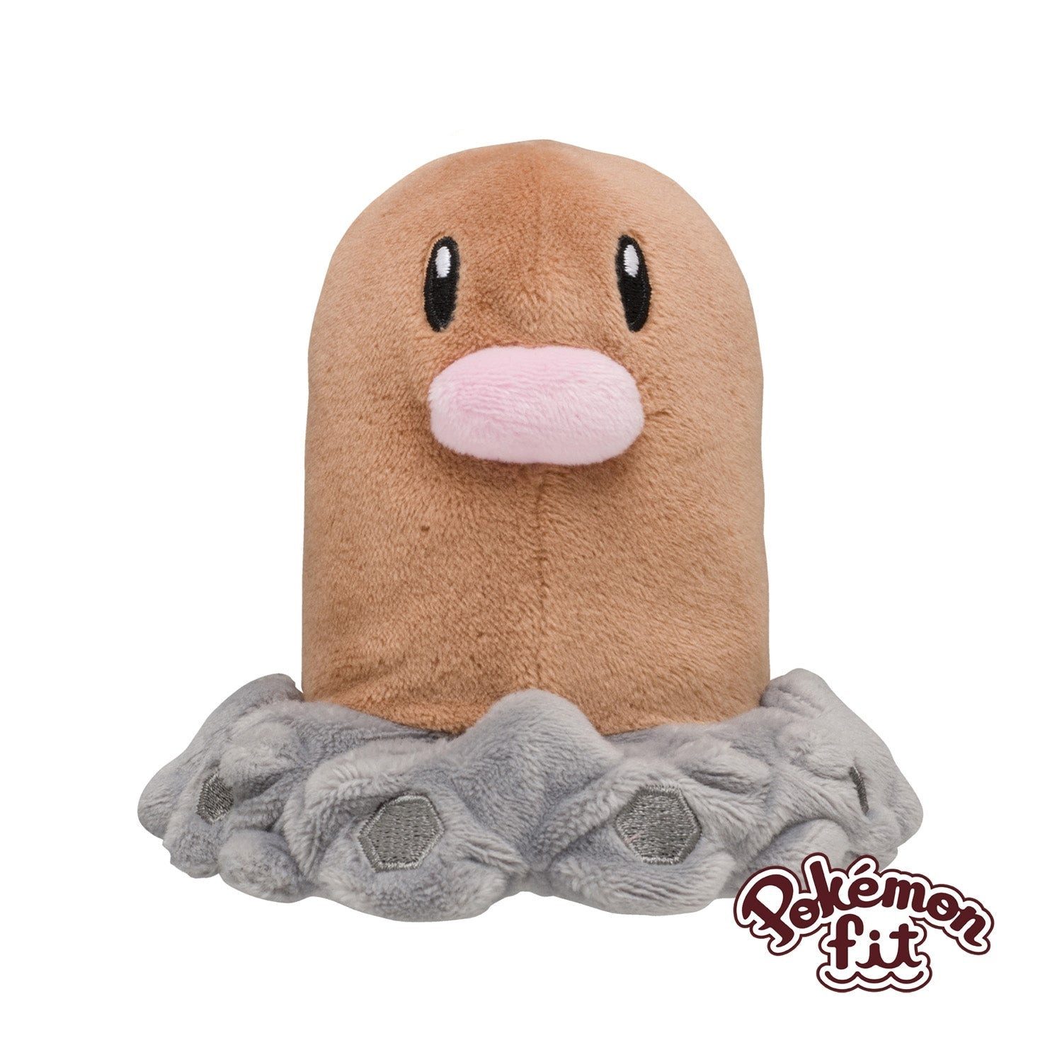 Pokémon Center Plüschfigur Pokemon Digda Kuscheltier - 11 cm Plüschtier Diglett