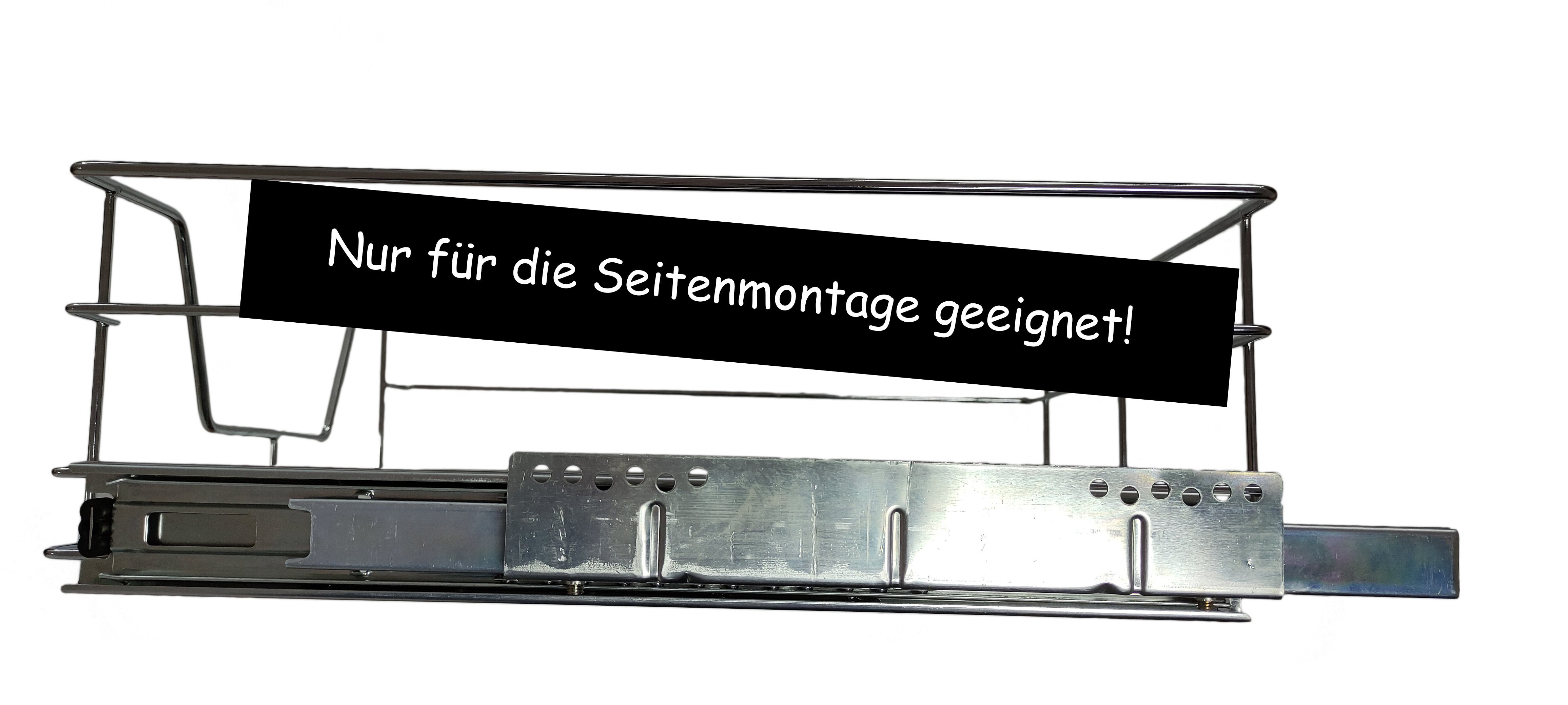 Haushalt International Schublade Teleskop Küchenschublade 60cm Korbauszug