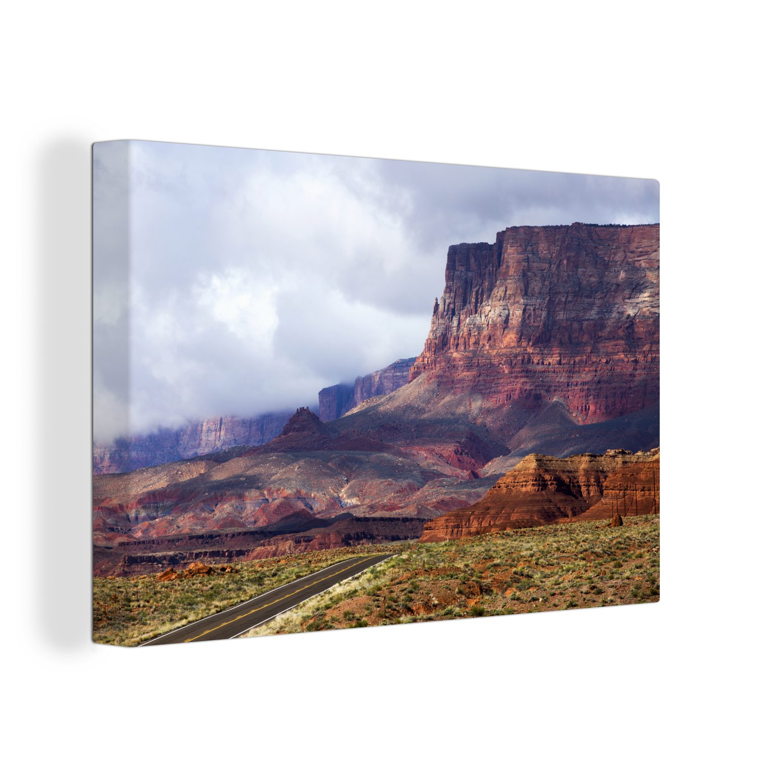 OneMillionCanvasses® Leinwandbild Wüstenlandschaft Amerika, 30x20 Aufhängefertig, Wandbild Leinwandbilder, St), (1 Wanddeko, cm