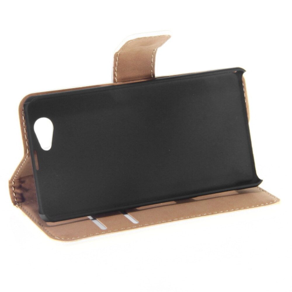 Handytasche Book Case Handyhülle für Sony Xperia Z1 Compact Weiß 4250710549207 (Book Cover)