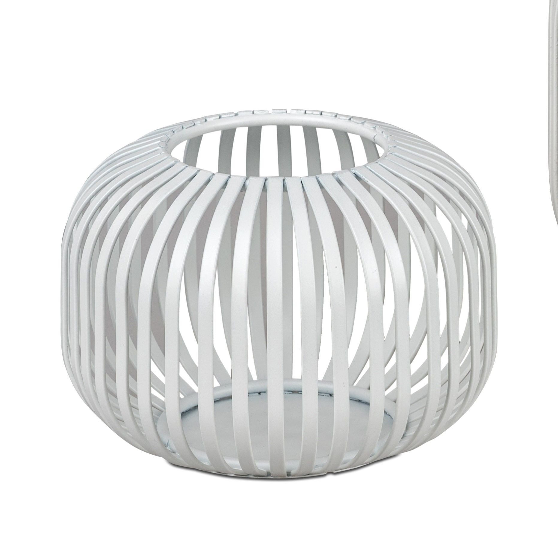 formano Windlicht Stäbe, Farbe: Weiß, Motiv: Stäbe günstig online kaufen