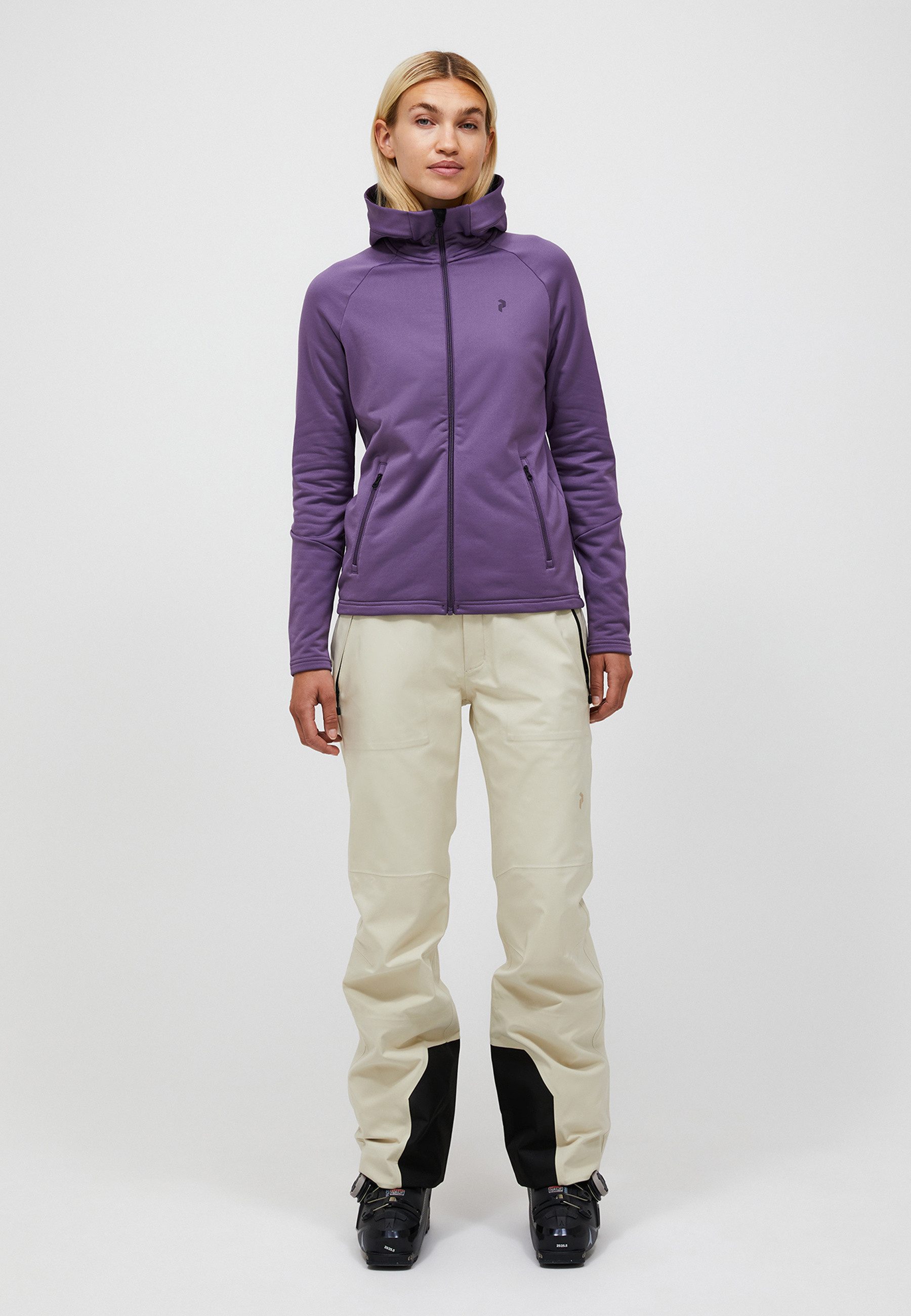 Peak Performance Fleecejacke W Rider Essentials Midlayer Zip Hood mit sportivem Design