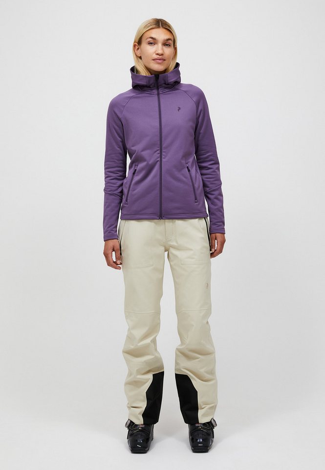 Peak Performance Fleecejacke W Rider Essentials Midlayer Zip Hood mit sportivem Design