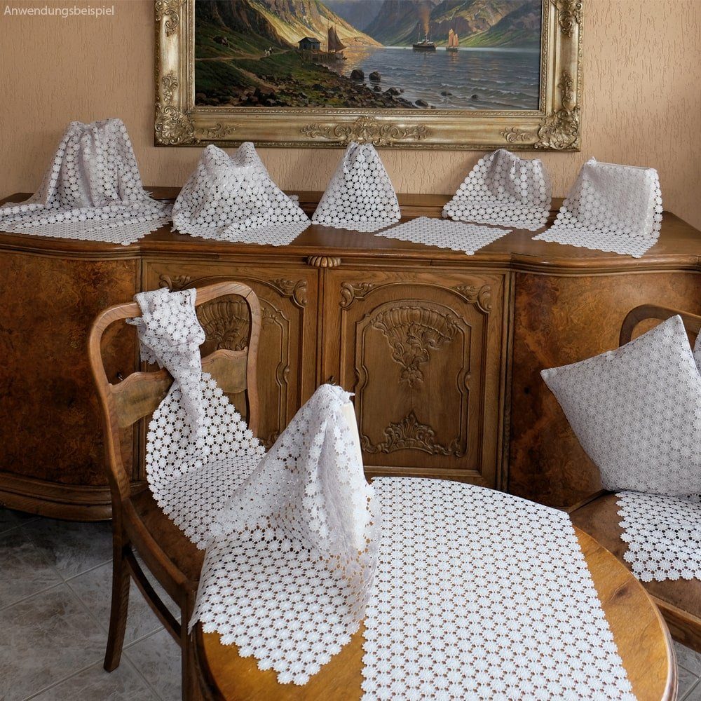 matches21 HOME & HOBBY Tischdecke Tischdeckchen FREYA Vollspitze Vintage Po günstig online kaufen