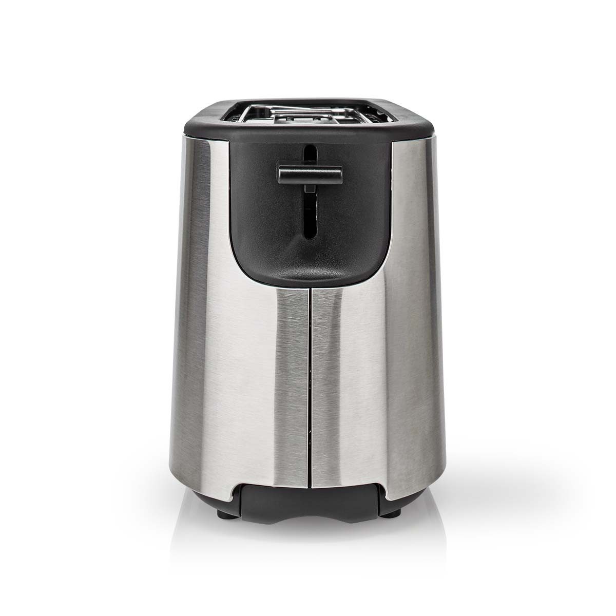 GASTRONOMA Toaster 18140004, freistehend, für Beton, Fliesen, Mauerwerk, Mörtel, Putz, 1000 W, Edelstahl, 7 Bräunungsstufen, Auftauen, Brötchenaufsatz, Stoppfunktion