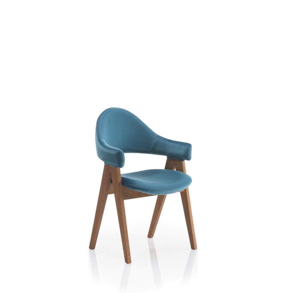 Set Sessel Luxus Stuhl Sitz Garnitur Lehn 8x Gruppe Massiv Holz Stühle JVmoebel Esszimmerstuhl