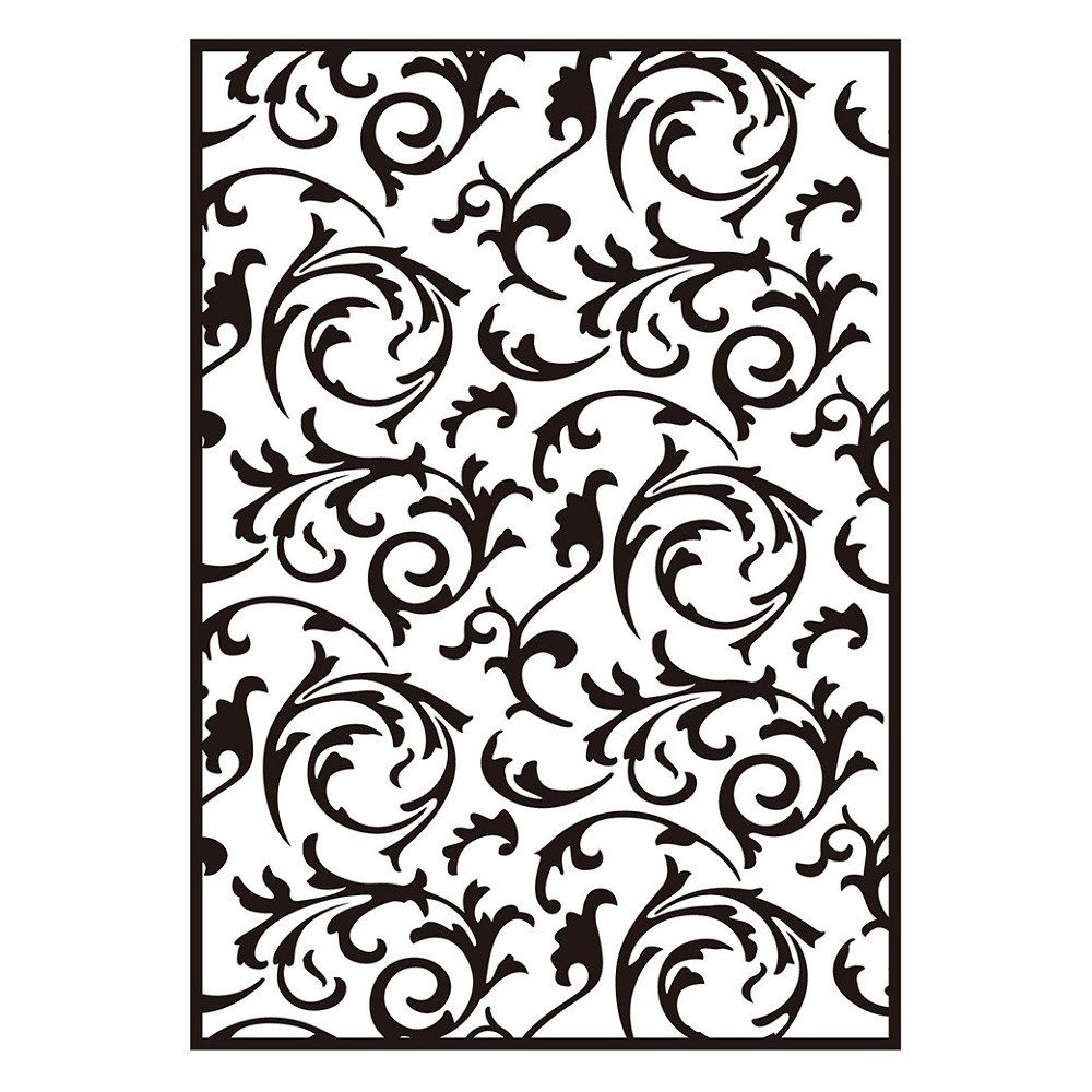 efco creative Motivschablone Embossing-Prägeschablonen / Hintergrundmotiv, Gestaltungselement, Embossing / Karten, Fotoalben, Schmuckteile