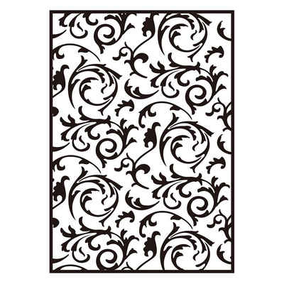 efco creative Motivschablone Prägeschablone, Florale Muster, 106 x 150 mm - Blumen, Embossing / Karten, Fotoalben, Schmuckteile