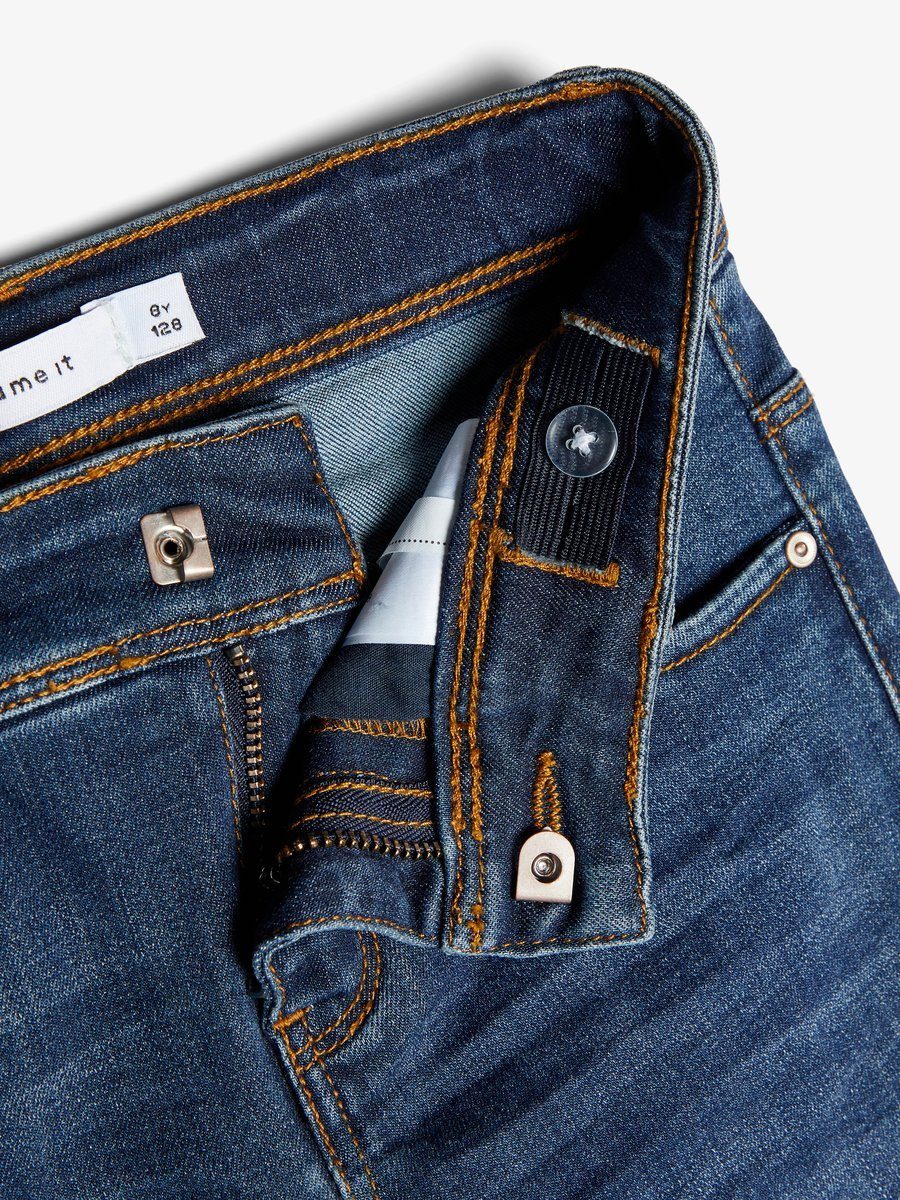 Name It Skinny-fit-Jeans Mädchen NKFPOLLY DNMTECOS 3399 PANT NOOS in Unifarbe – Bild 4 von 4