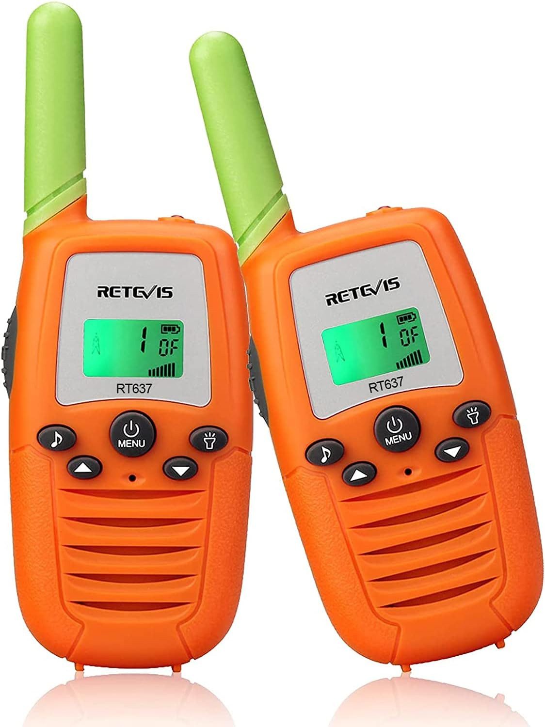 Retevis Walkie Talkie RT637 Walkie Talkies für Kinderspielzeug ab 6-12 Jahre, (Walkie Talkie Kinder, Taschenlampe LCD, 16 Kanäle)