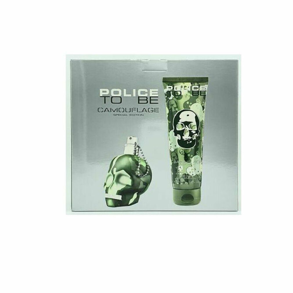 Police To Be Duschgel Camouflage Eau De Toilete Spray 40ml Set 2 Artikel
