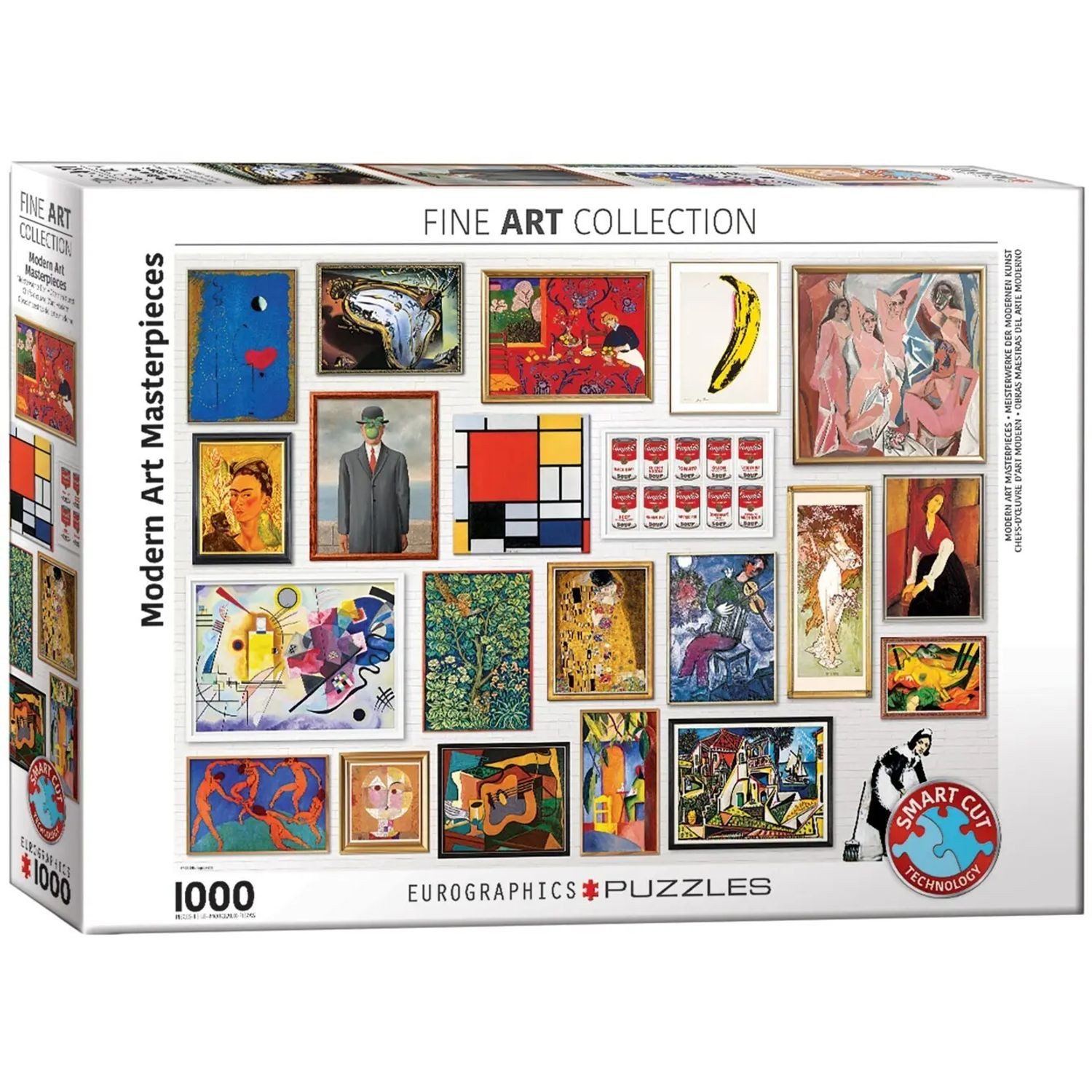 EUROGRAPHICS Puzzle Meisterwerke der Modernen Kunst, 1000 Puzzleteile