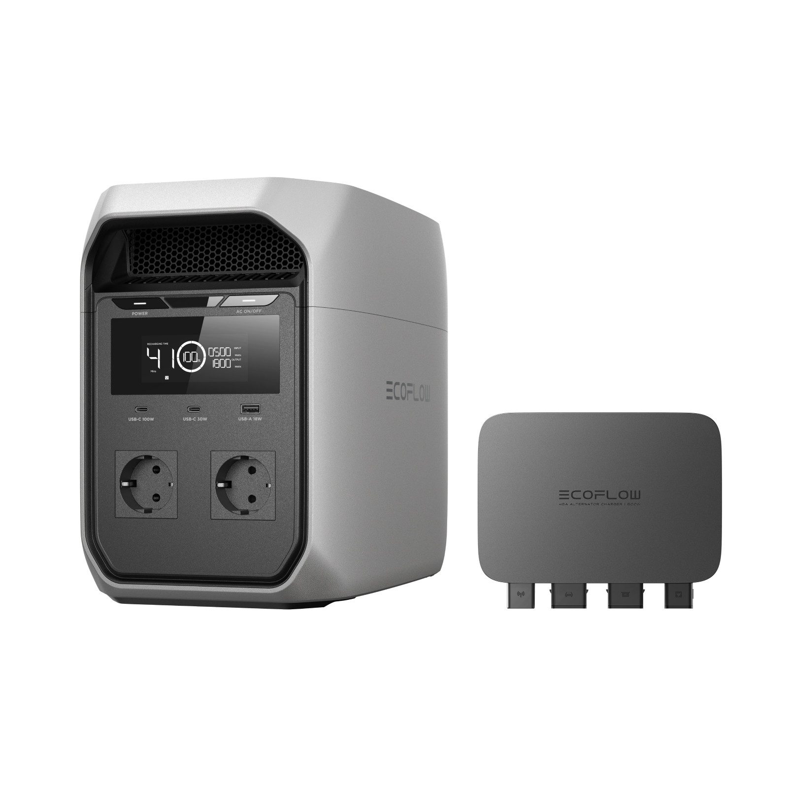 Ecoflow ECOFLOW DELTA 3 Classic Tragbare Powerstation, 1 024 Wh Powerstation 1 800 W AC (3 600 W Spitze), 100 W USB-C 1-Stunden-Schnellladung. Solargenerator für Camping, Wohnmobil & Notstrom zu Hause