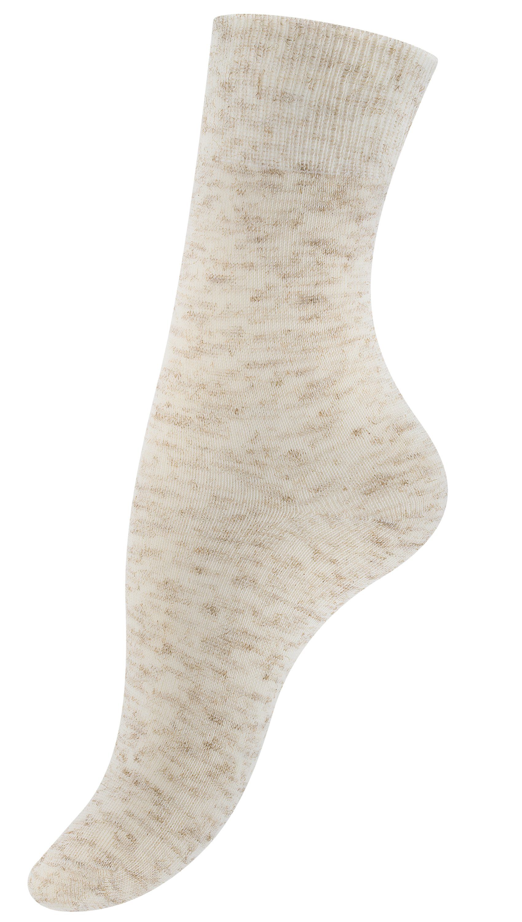 Cotton Prime® Socken (6-Paar) aus Baumwoll-Leinengemisch angenehmen