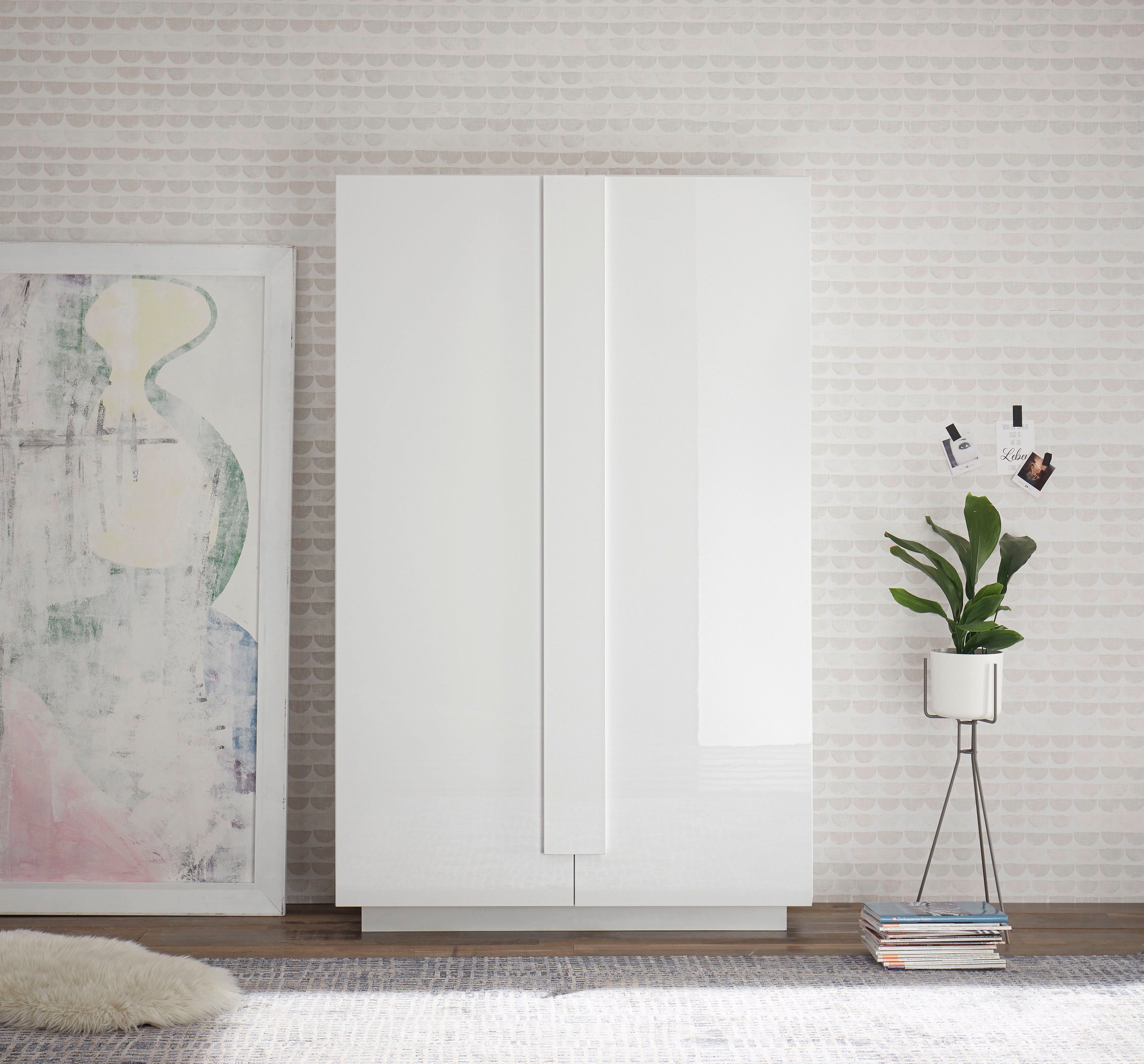 Home affaire Mehrzweckschrank Jupiter, Höhe 193 cm, Stauraumschrank 2 Türen - Soft Closing, Highboard, moderne Griffblende, FSC®, cleveres Stauraumkonzept