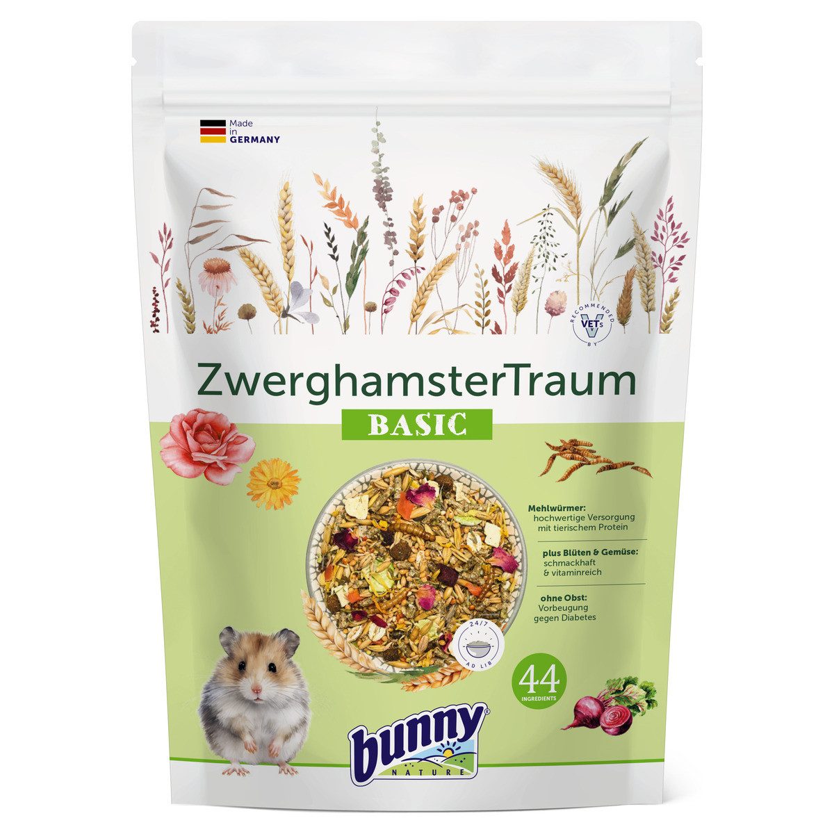 Bunny Nature ZwerghamsterTraum BASIC 600 g, für: Kleintier