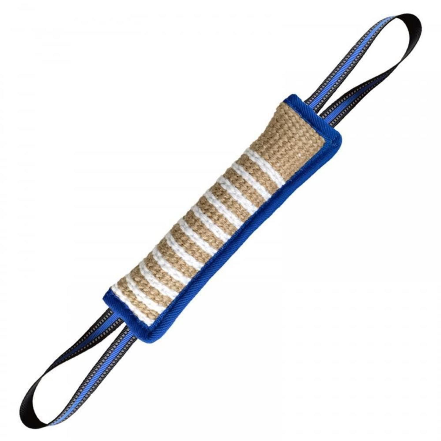 LuxusKollektion Zerrspielzeug Beisswurst Hund Jute 30cm Blau