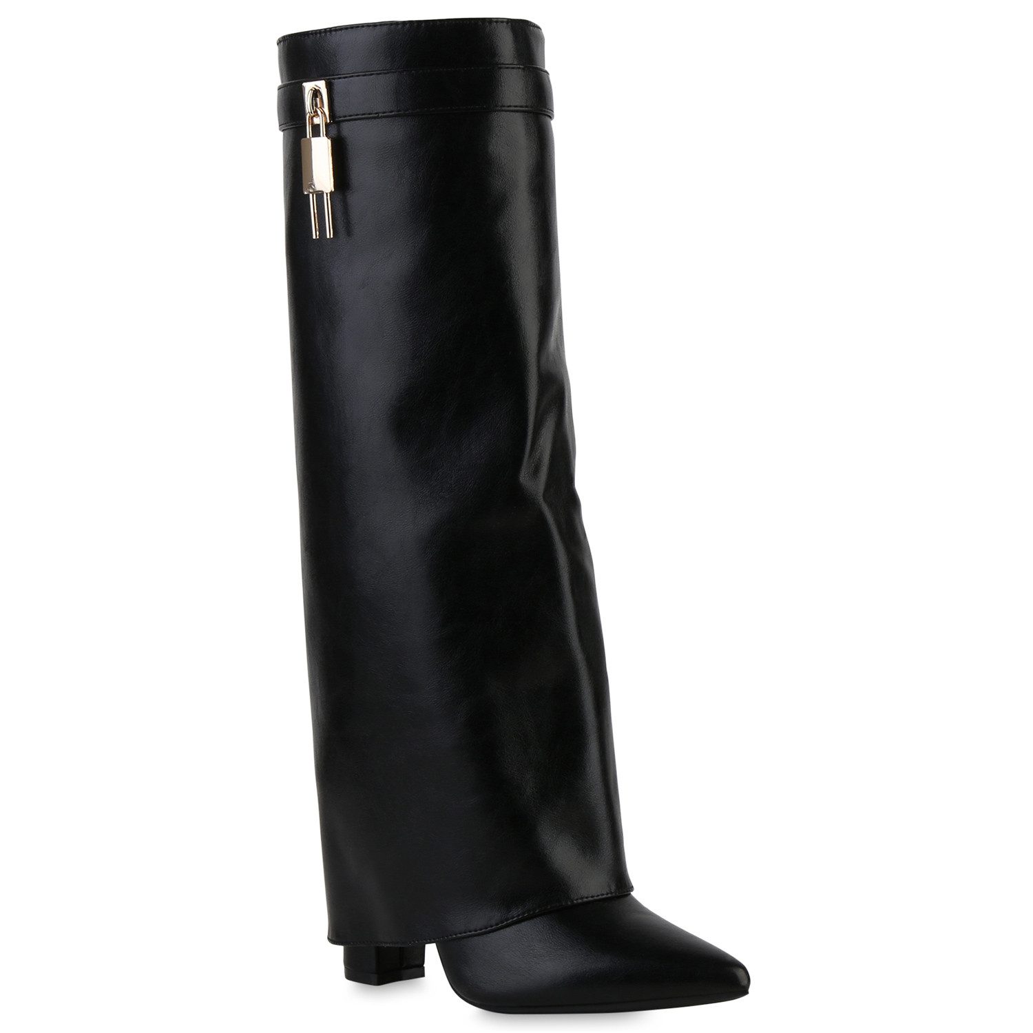 VAN HILL 841803 Stiefel Damen Gefütterte Klassische Stiefel Spitze Schnalle günstig online kaufen