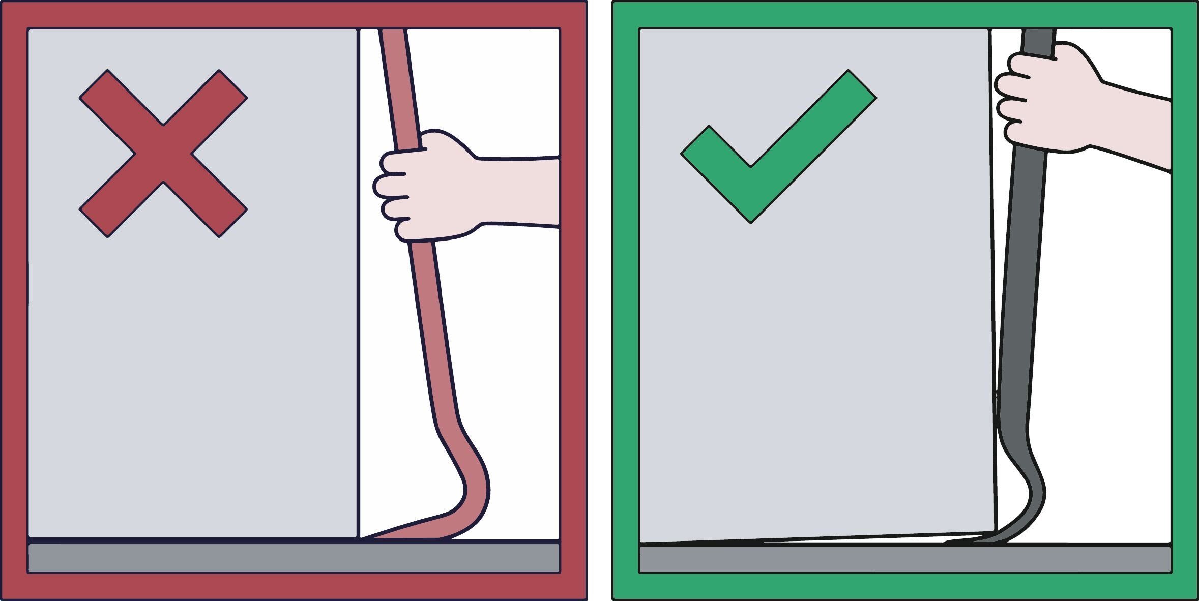 fortis Brechstange, Nageleisen oval