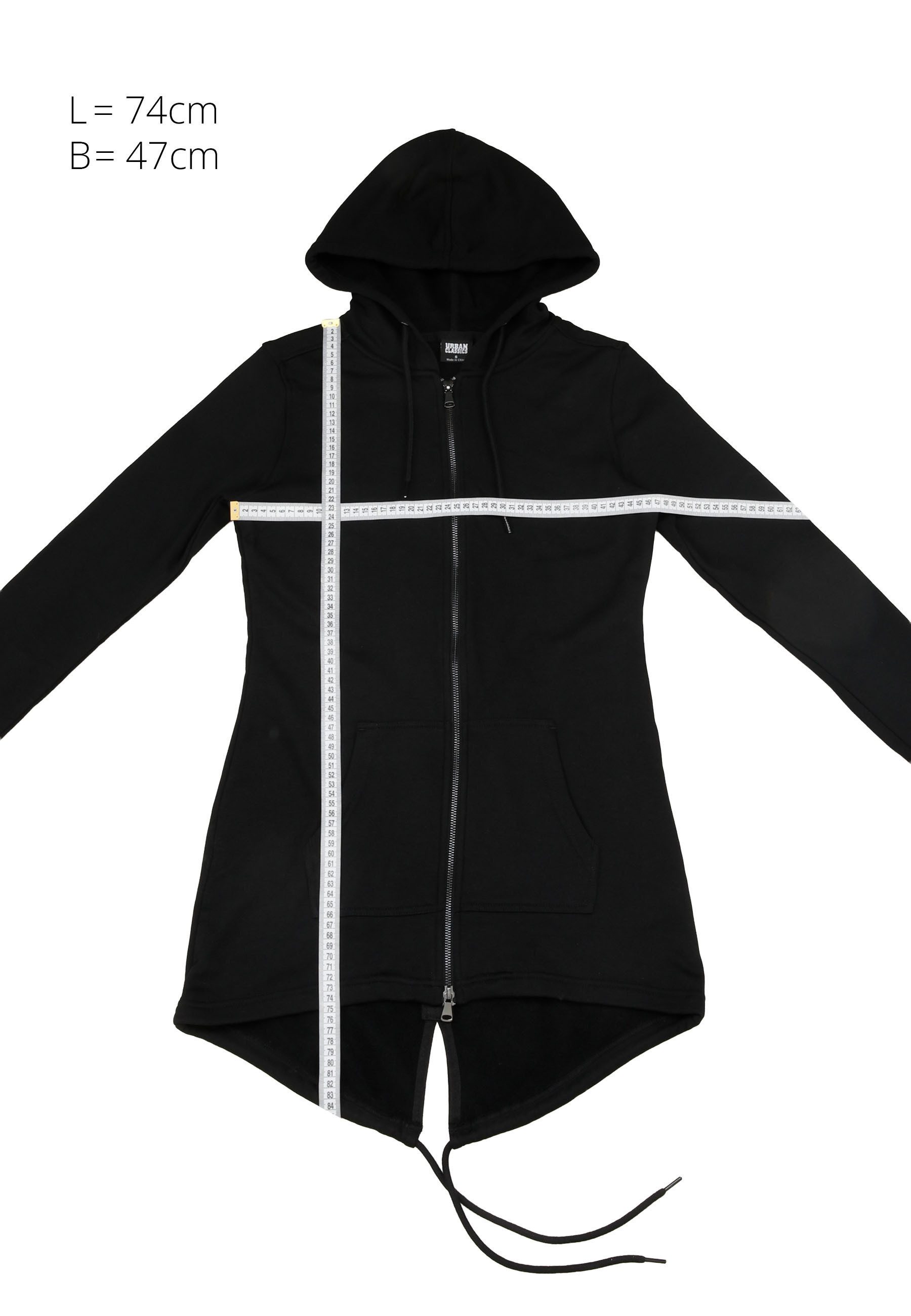 URBAN CLASSICS Sweatjacke Urban Classics Damen Ladies Sweat (1-tlg) – Bild 5 von 5