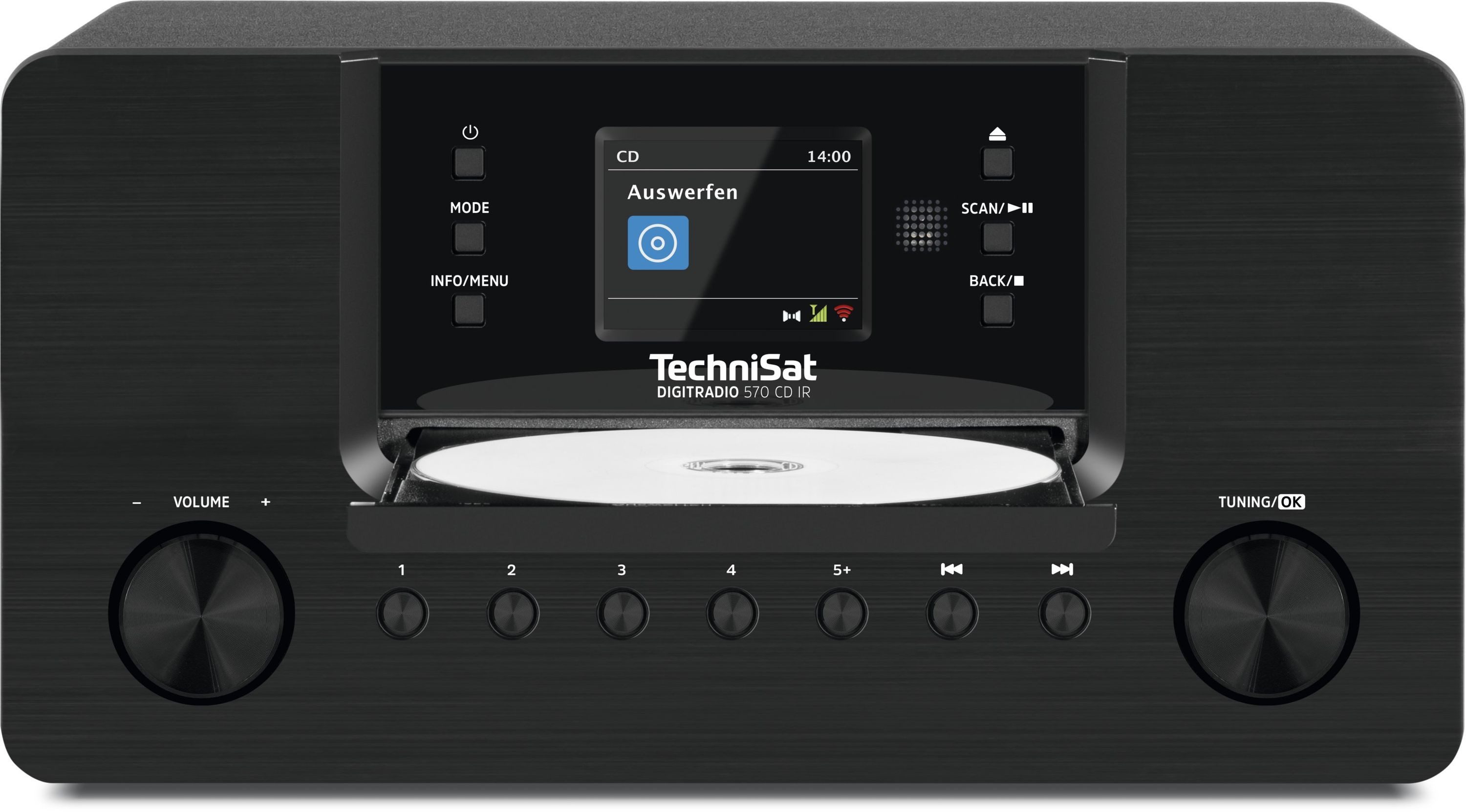 TechniSat DIGITRADIO 570 CD IR Internet-Radio (Digitalradio (DAB), FM-Tuner mit RDS, 10 W, CD-Player, Bluetooth, App-Steuerung, WLAN-Konnektivität)