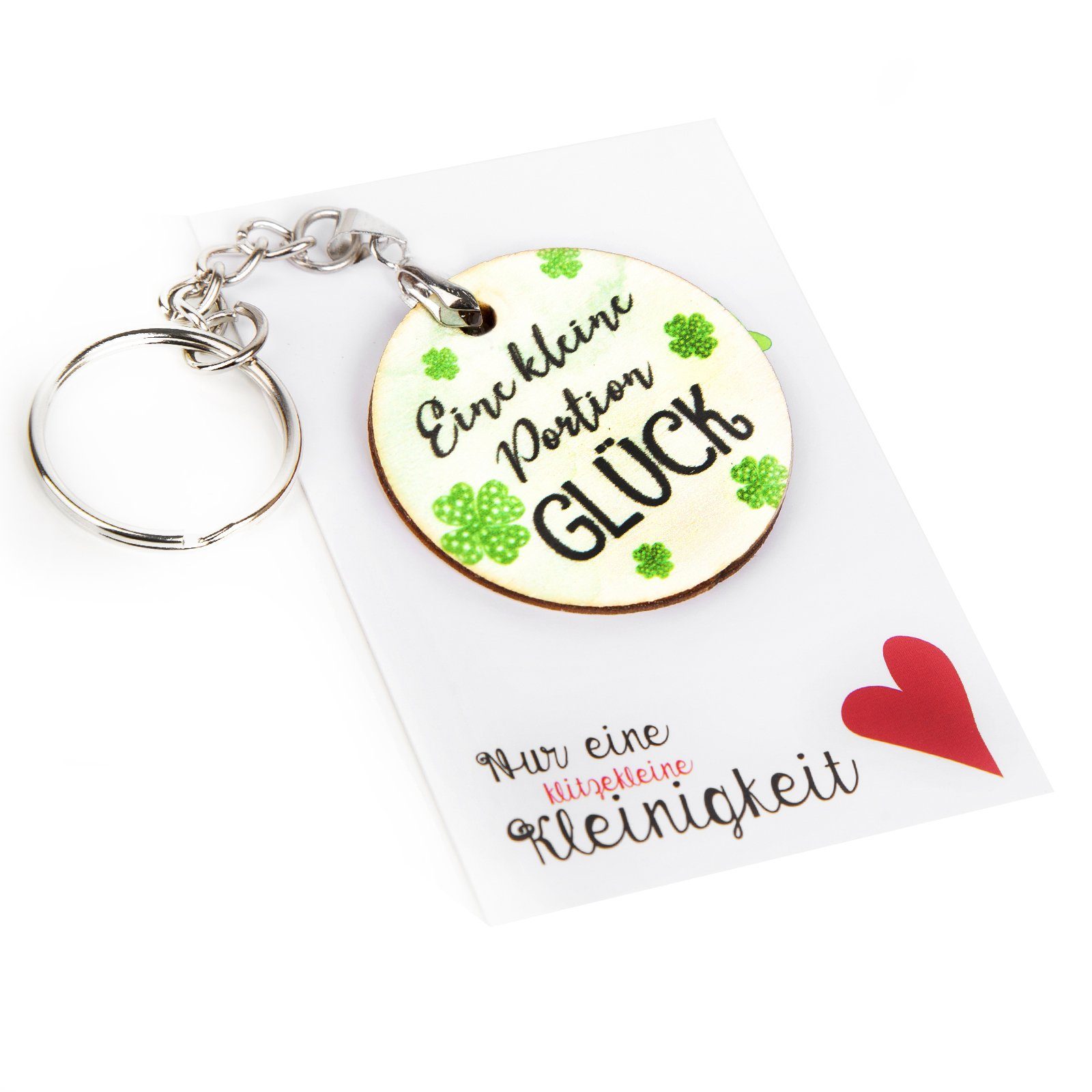 ᐅ LogbuchVerlag Dekofigur Schlüsselanhänger Glückstaler Eine Portion