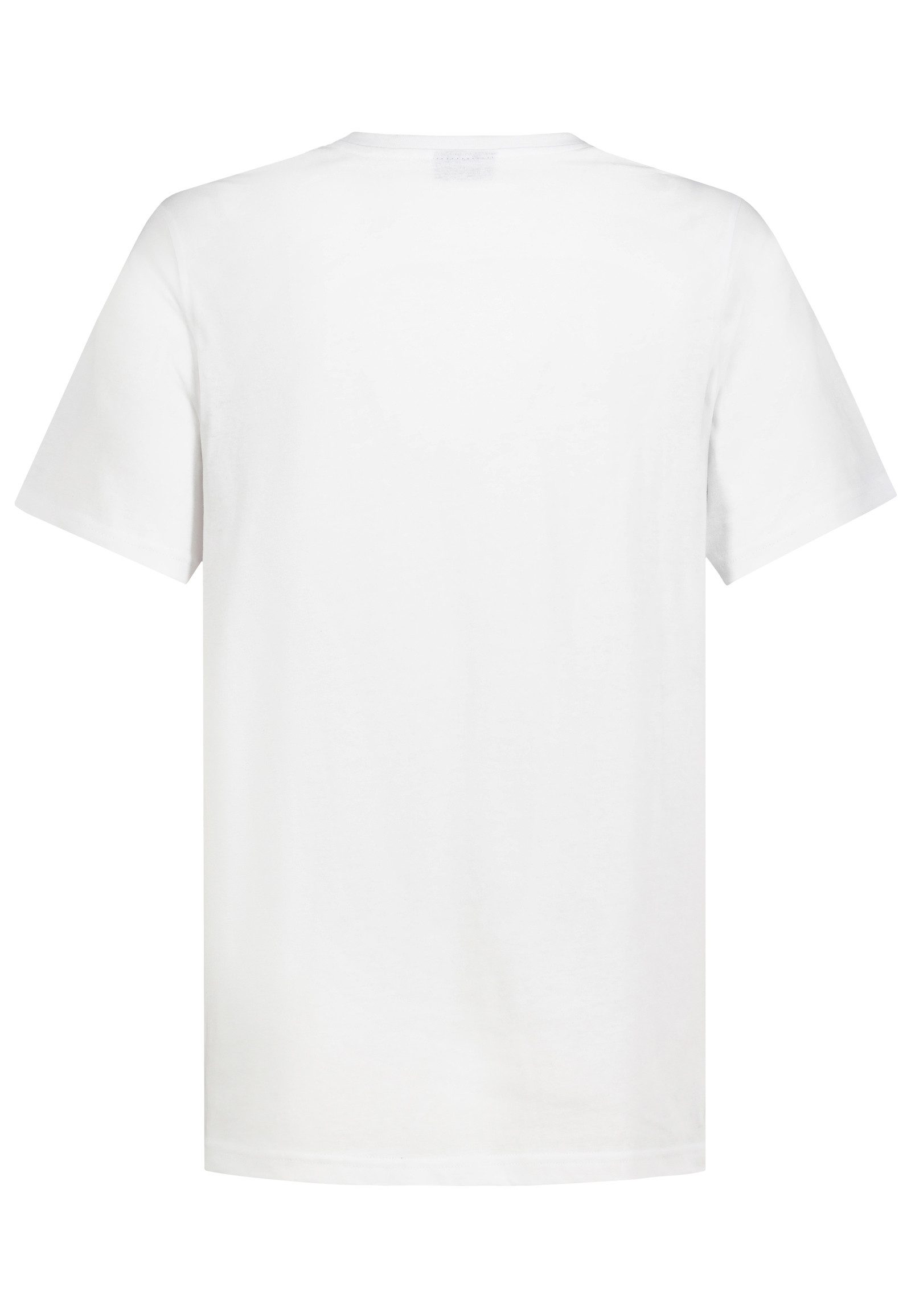 Eight2Nine T-Shirt Herren Basic Shirt maritime Motive Mini-Patch, Baumwollshirt