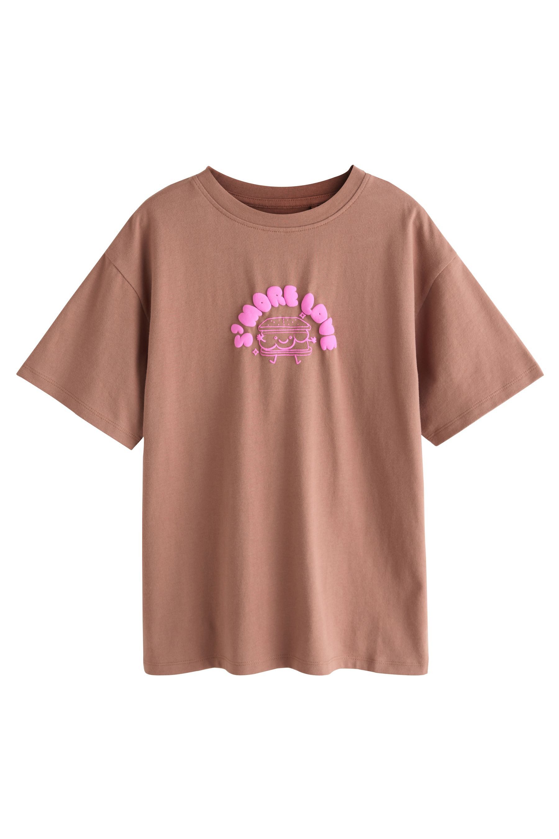 Oversize-Shirt T-Shirt mit übergroßem Grafikdruck