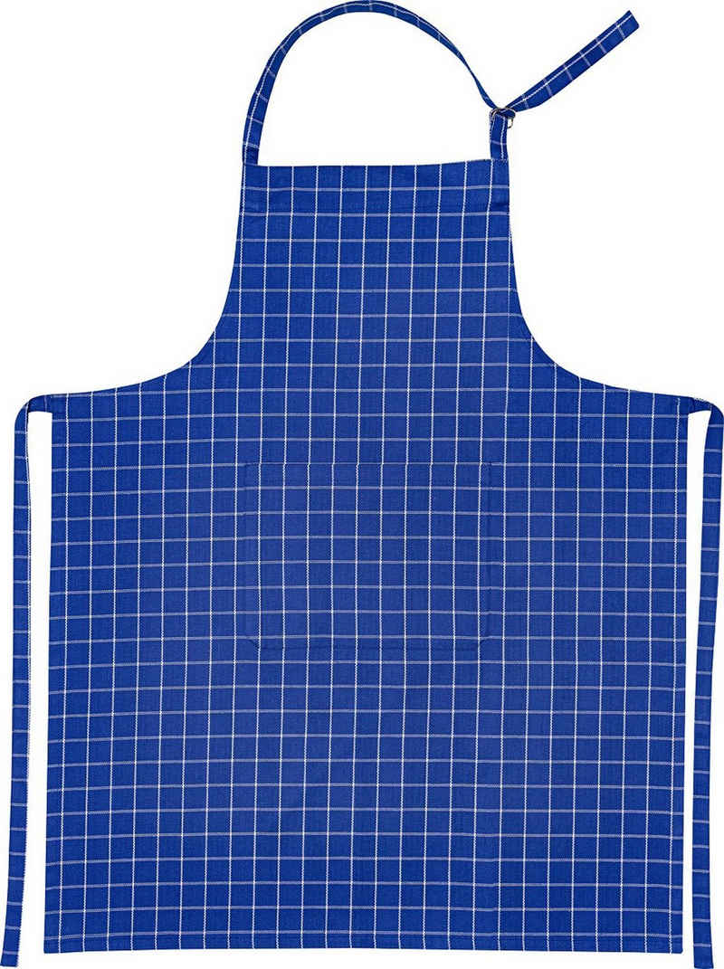 Kracht Kochschürze Trockenperle, (Set, 1-tlg., 1-teilig), Nackenband und aufgesetzte Tasche ca.70x90cm Baumwolle