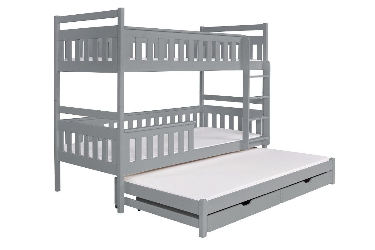 Deine Möbel 24 Etagenbett Hochbett Kinderbett Stockbett KEV für 3 Kinder 90 günstig online kaufen