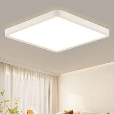ZMH LED Deckenleuchte IP44 Wasserdicht Modern einfache Selbstmontage Schlafzimmer, Hochwertige Design, LED fest integriert, 3000K
