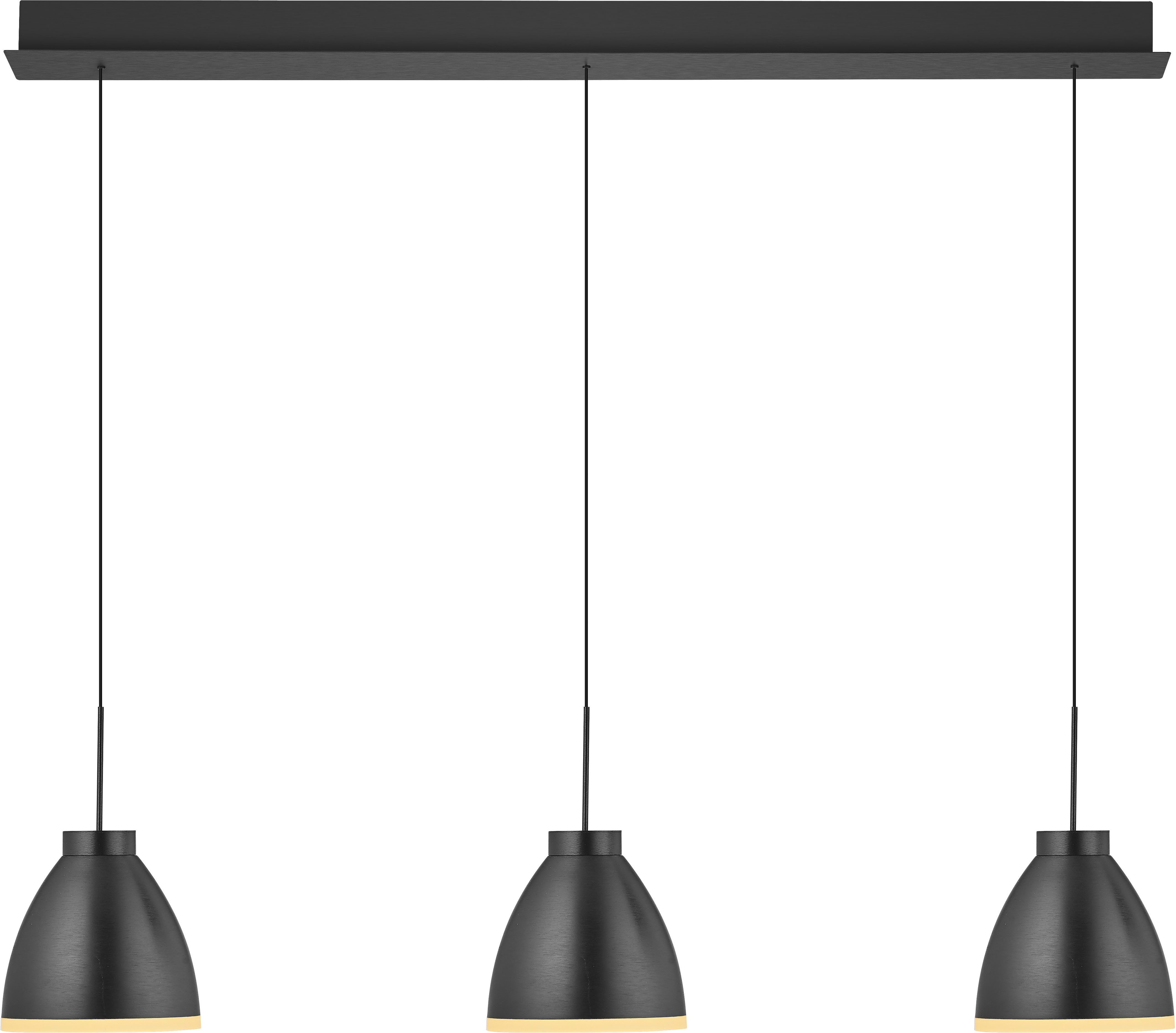 HELL höllisch gutes Licht LED Pendelleuchte HENRI, LED fest integriert, Warmweiß, B-Link Fernbedienung, Stufenlos höhenverstellbar