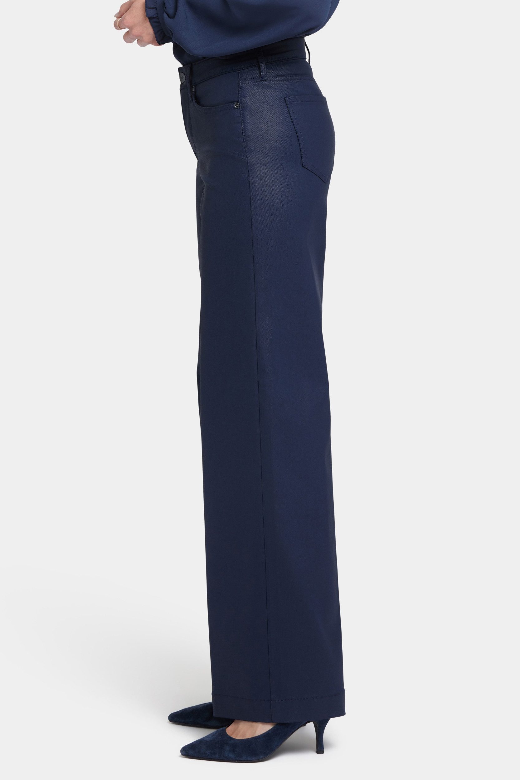 NYDJ Weite Jeans Coated Teresa Wide Leg Jeans