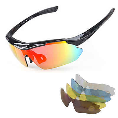 GelldG Sonnenbrille Sportbrille für Herren und Damen, Sportsonnenbrille