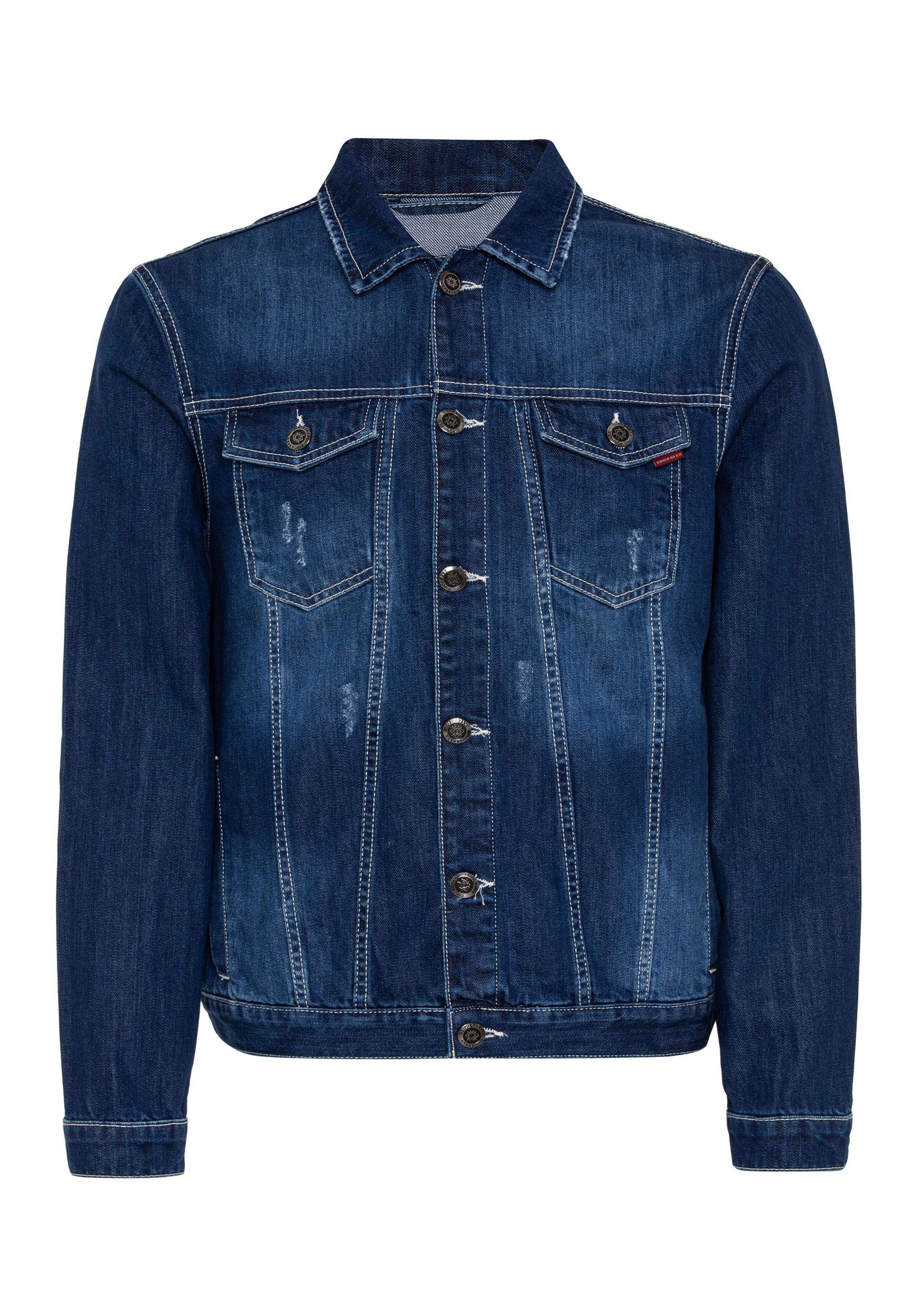 Cipo & Baxx Jeansjacke CJ289 mit Knopfleiste