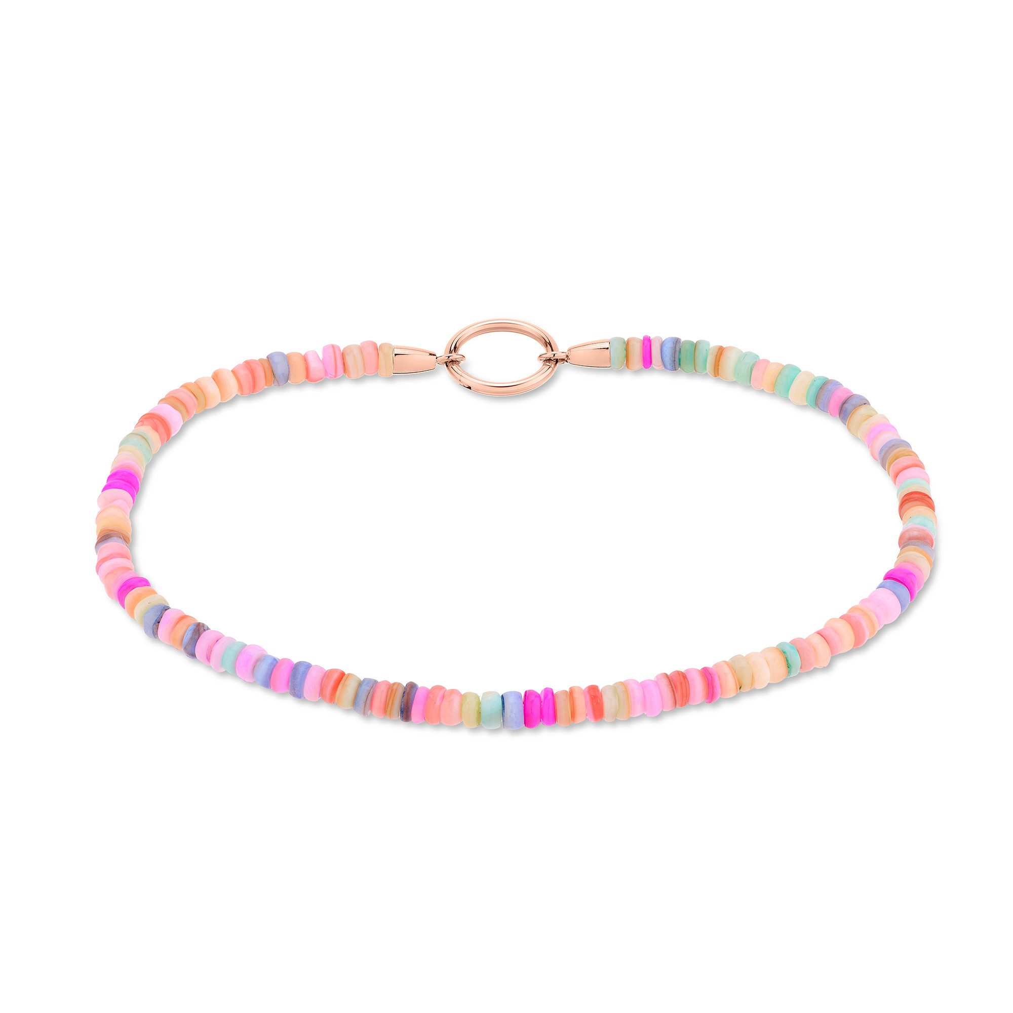 Tamaris Fußkette Schmuck Geschenk Edelstahl Körperschmuck All About Beads, mit Naturstein