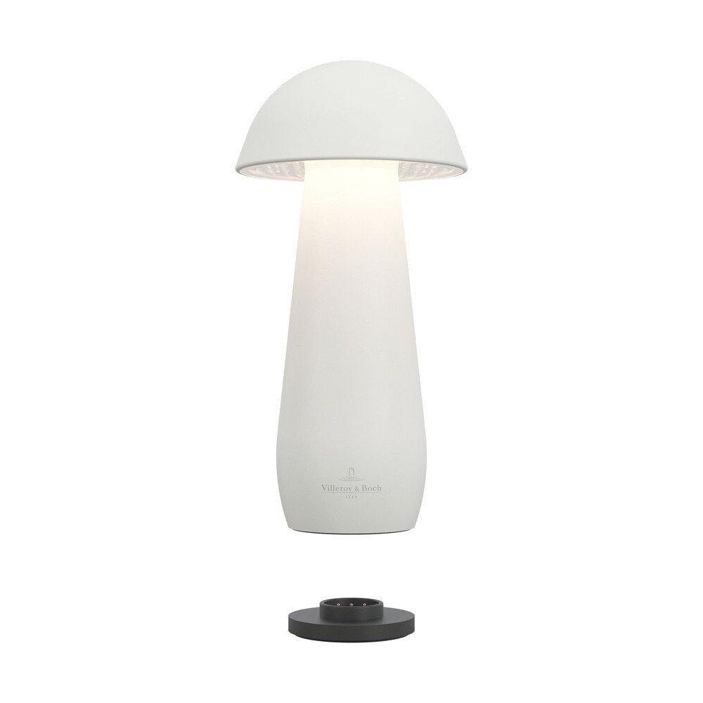 Villeroy & Boch Tischleuchte Tischleuchte 16 cm 1 W Modena weiß, Tischleuchte, Ø8cm, Aluminium, Weiß