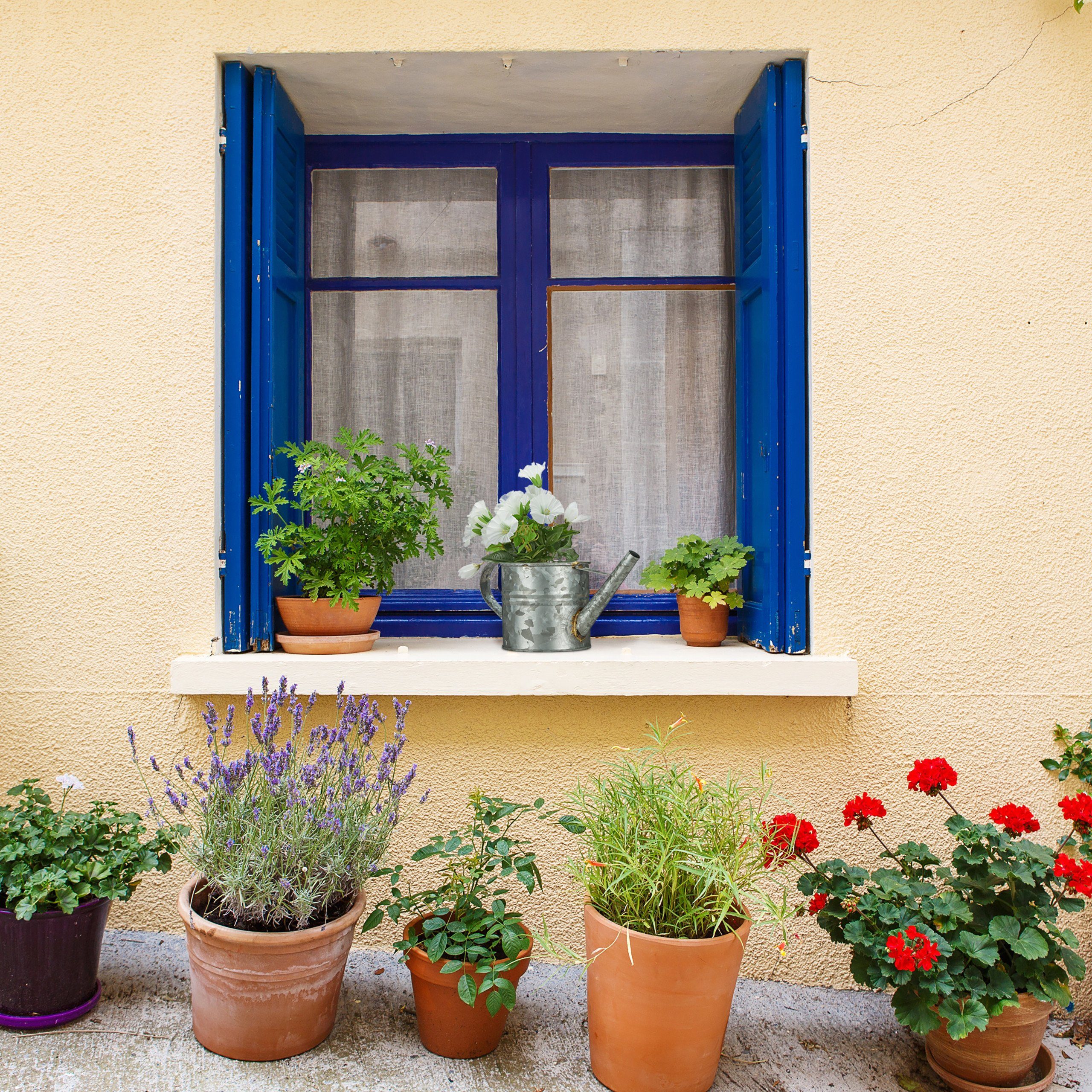 relaxdays Gießkanne Metall, Zink