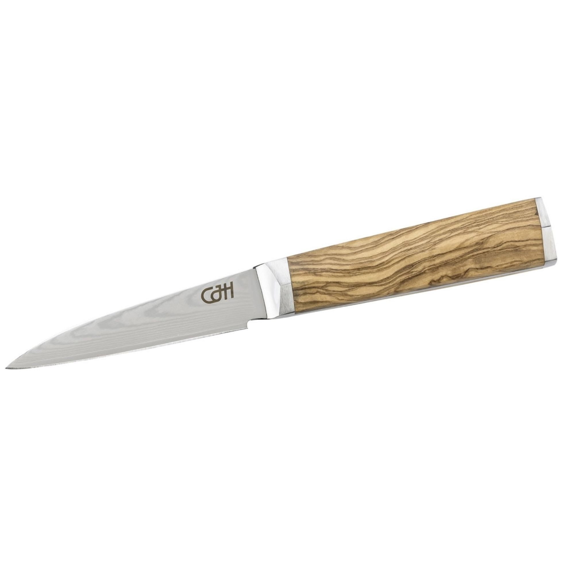 Herbertz Universalküchenmesser CJH Schälmesser, 67-Lagen Damast, Olivenholz 10000622