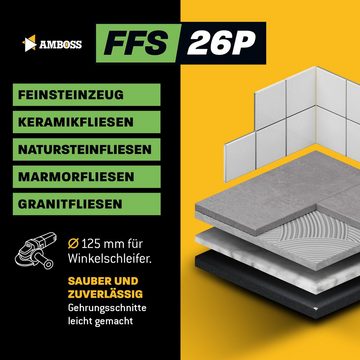 Amboss Werkzeuge Kreissägeblatt Amboss FFS 26P Diamant Trennscheibe 125 x 2 x 22.2, 22.2 mm (Bohrung) 2 mm (Dicke)