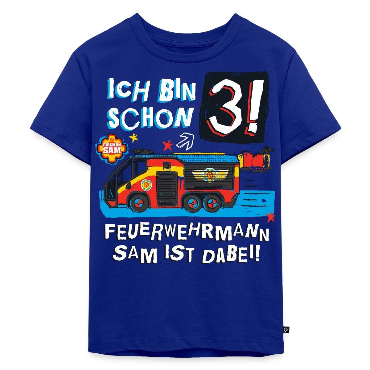 T-Shirt Feuerwehrmann Sam Geburtstagsdesign 3 Jahre Kinder Premium T-Shirt
