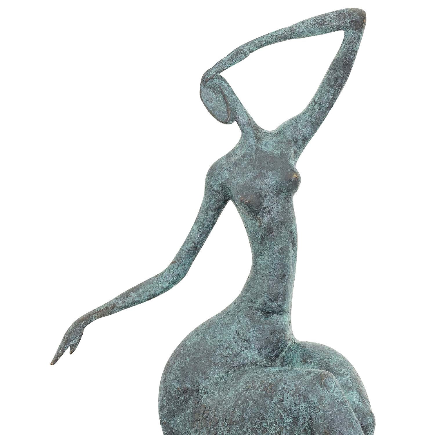 Antik-Stil Bronze Erotik S Figur Frau Kunst im erotisch Aubaho Bronzeskulptur Skulptur