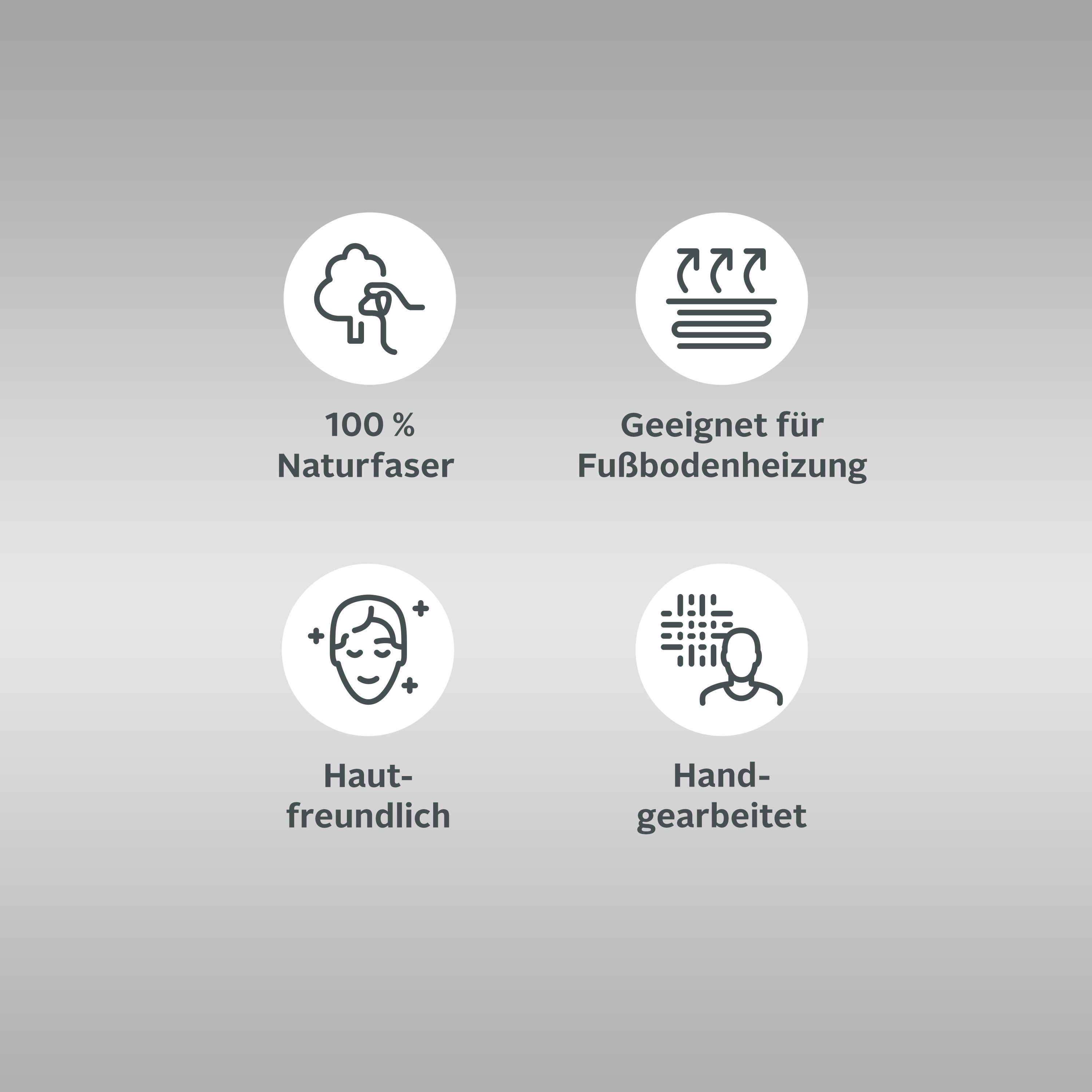 THEKO Läufer Gabbeh Uni, Handweb Teppich, günstig online kaufen