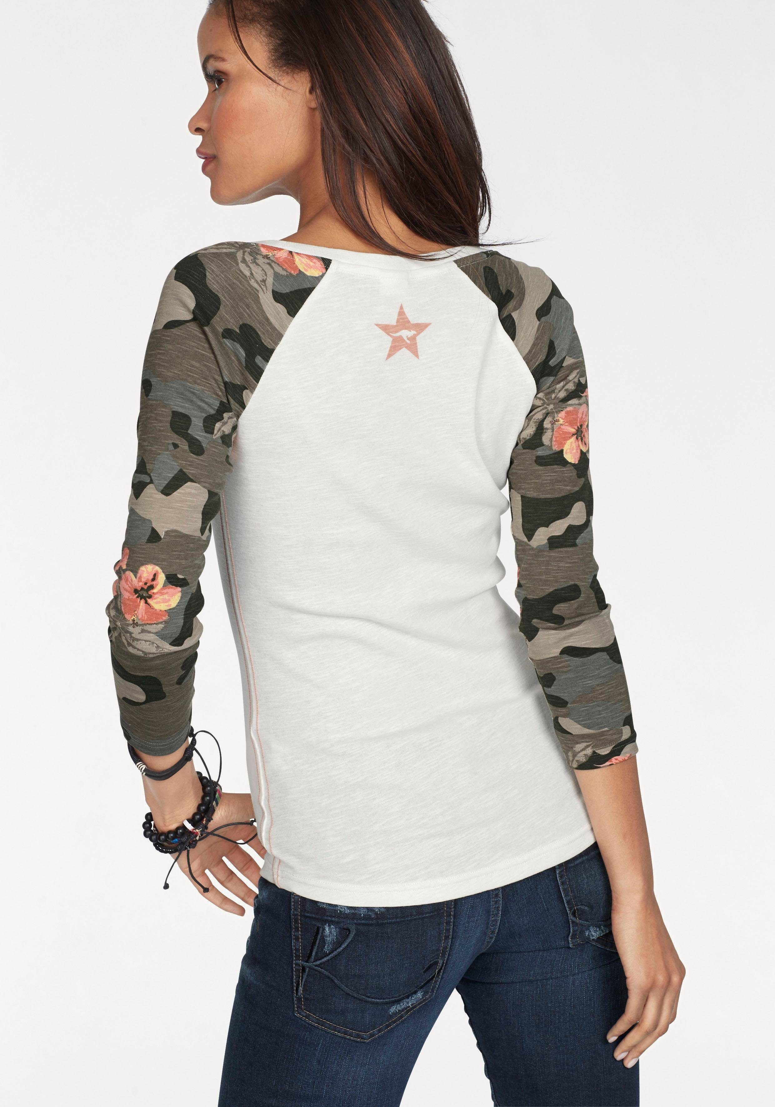 KangaROOS 3/4-Arm-Shirt 3/4-Arm, figurbetonter Schnitt, aus günstig online kaufen