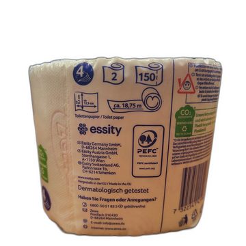 ZEWA Toilettenpapier 3 x Zewa Toilettenpapier Ultra Soft 4-lagig 2er Beutel